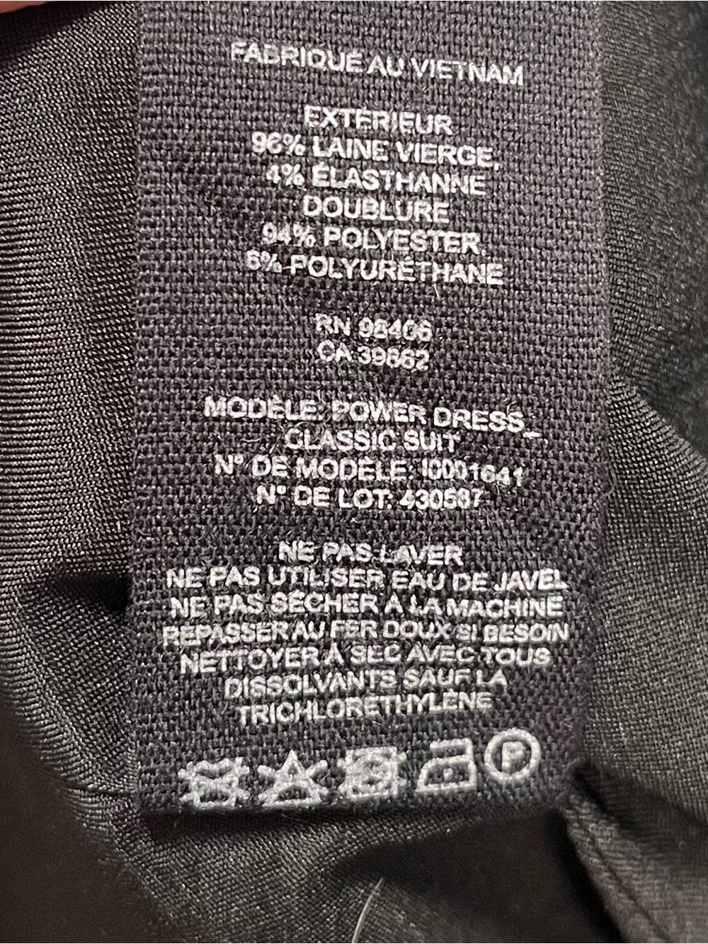 Theory Black "Classic Power" Wool Knee-Length Fitted Dress, Size 4 - Picture 5 of 6